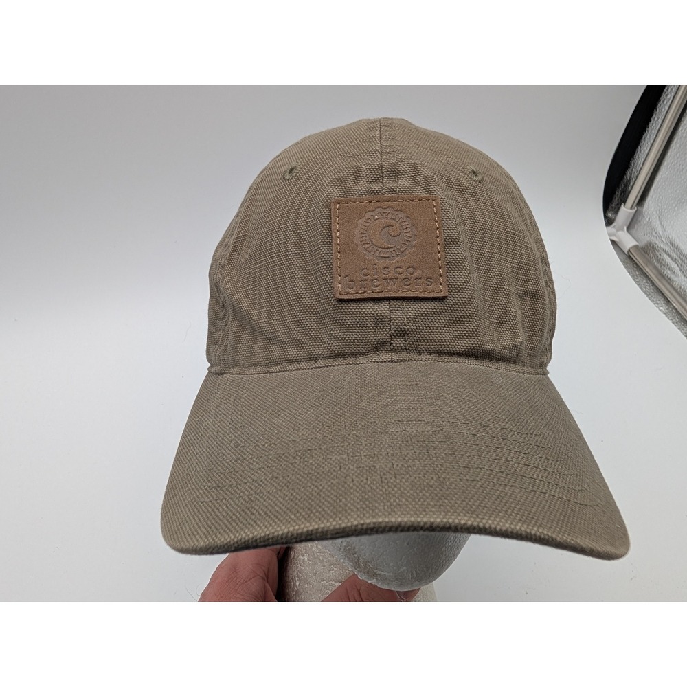 Cisco Brewers Nantucket Baseball Cap Hat Olive Green Cotton Adjustable Strap